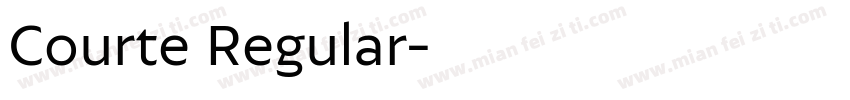 Courte Regular字体转换